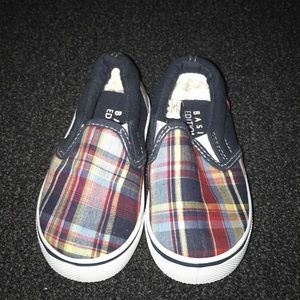 Baby boy plaid shoes